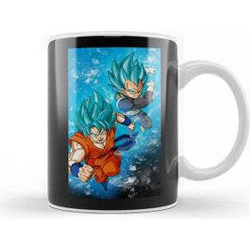 Baskı Dükkanı Dragon Ball Super Dragon Ball Goku Vegeta Porselen Beyaz Kupa Bardak
