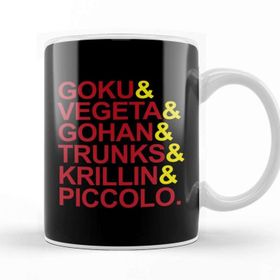Baskı Dükkanı Dragon Ball Z Character List Porselen Beyaz Kupa Bardak