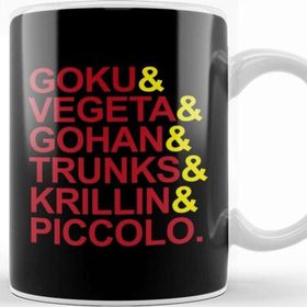 Baskı Dükkanı Dragon Ball Z Character List Porselen Beyaz Kupa Bardak