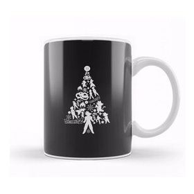 Baskı Dükkanı Dragon Ball Z Christmas Tree Silhouette White Porselen Beyaz Kupa Bardak