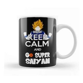 Baskı Dükkanı Dragon Ball Z Go Super Saiyan Porselen Beyaz Kupa Bardak