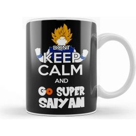 Baskı Dükkanı Dragon Ball Z Go Super Saiyan Porselen Beyaz Kupa Bardak