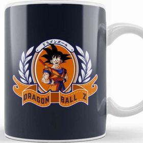 Baskı Dükkanı Dragon Ball Z Goku Mural Porselen Beyaz Kupa Bardak