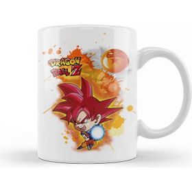 Baskı Dükkanı Dragon Ball Z Goku Porselen Beyaz Kupa Bardak