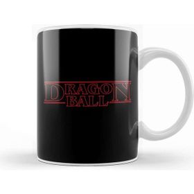 Baskı Dükkanı Dragon Ball Z Stranger Things Text Kupa