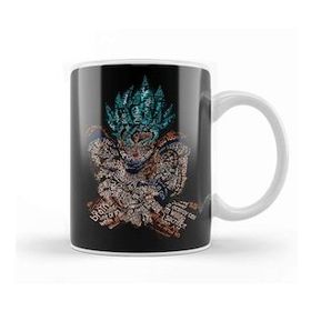 Baskı Dükkanı Dragon Ball Z Super Blue Kamehameha Kupa