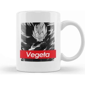 Baskı Dükkanı Dragon Ball Z Vegeta Red Band Logo Kupa