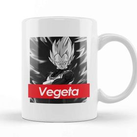 Baskı Dükkanı Dragon Ball Z Vegeta Red Band Logo Kupa