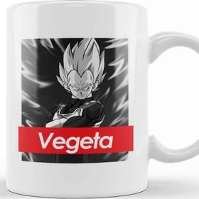Baskı Dükkanı Dragon Ball Z Vegeta Red Band Logo Kupa