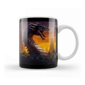 Baskı Dükkanı Dragon The Blue Wurm Kupa