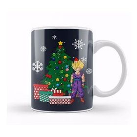 Baskı Dükkanı Dragonball Z Gohan Around The Christmas Tree Kupa