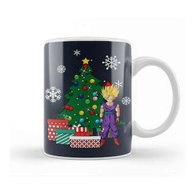 Baskı Dükkanı Dragonball Z Gohan Around The Christmas Tree Kupa