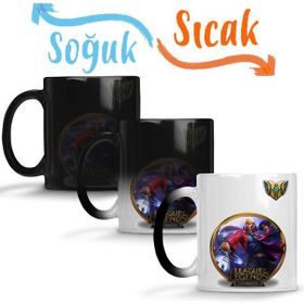 Baskı Dükkanı Draven Lol League of Legends Sihirli Porselen Kupa