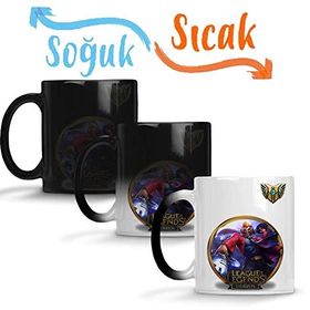 Baskı Dükkanı Draven Lol League of Legends Sihirli Porselen Kupa