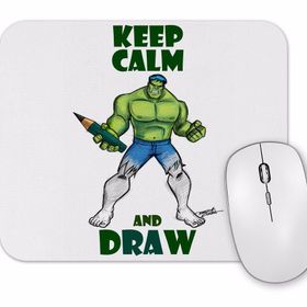 Baskı Dükkanı Draw Hulk Mouse Pad