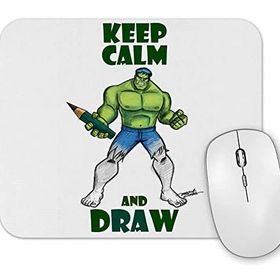 Baskı Dükkanı Draw Hulk Mouse Pad