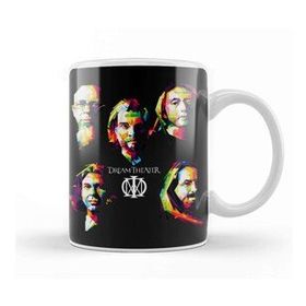 Baskı Dükkanı Dream Theater In Pop Art Beyaz 330 ml Porselen Kupa Bardak