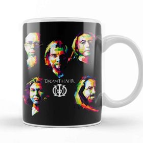 Baskı Dükkanı Dream Theater In Pop Art Beyaz 330 ml Porselen Kupa Bardak