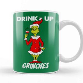 Baskı Dükkanı Drink Up Grinches 02 Kupa