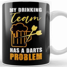 Baskı Dükkanı Drinking Team Darts Problem Dart Player Bullseye Dartist Kupa