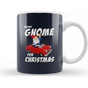 Baskı Dükkanı Driving Gnome For Christmas Kupa