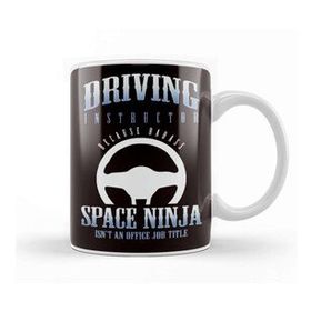 Baskı Dükkanı Driving Instructor Ninja Novice Driver School Lesson Teacher Kupa
