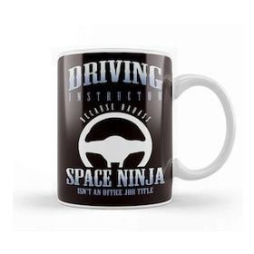 Baskı Dükkanı Driving Instructor Ninja Novice Driver School Lesson Teacher Kupa