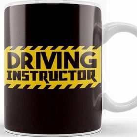 Baskı Dükkanı Driving Instructor School Car Novice Driver Driver's License Kupa