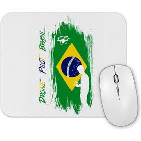 Baskı Dükkanı Drone Pilot Brasil Mouse Pad