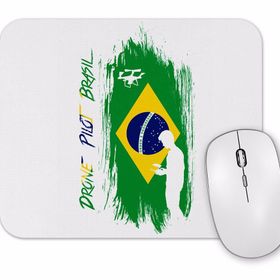 Baskı Dükkanı Drone Pilot Brasil Mouse Pad