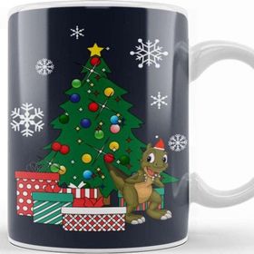Baskı Dükkanı Ducky Around The Christmas Tree Land Before Time Kupa