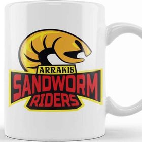 Baskı Dükkanı Dune Arrakis Sandworm Riders Kupa