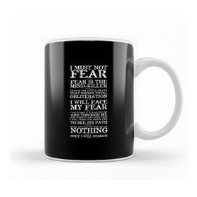 Baskı Dükkanı Dune Fear Quotes Kupa
