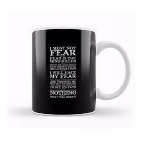 Baskı Dükkanı Dune Fear Quotes Kupa