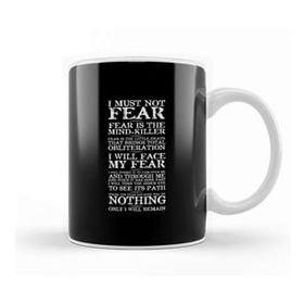Baskı Dükkanı Dune Fear Quotes Kupa