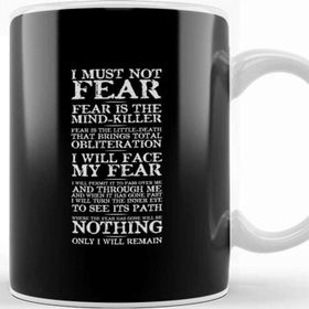 Baskı Dükkanı Dune Fear Quotes Kupa