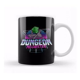 Baskı Dükkanı Dungeon Meowster Cute Cat Gaming Kupa