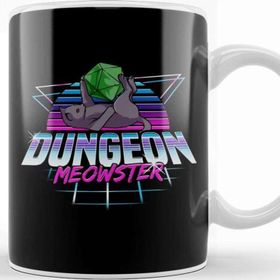 Baskı Dükkanı Dungeon Meowster Cute Cat Gaming Kupa
