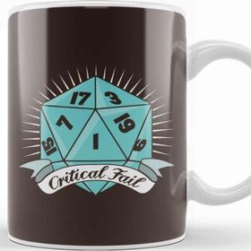 Baskı Dükkanı Dungeons and Dragons Critical Fail Kupa