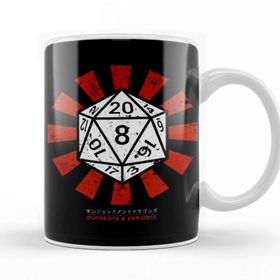 Baskı Dükkanı Dungeons and Dragons Retro Japanese Kupa
