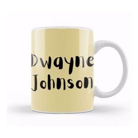 Baskı Dükkanı Dwayne Johnson Artwork Kupa
