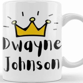 Baskı Dükkanı Dwayne Johnson Artwork Kupa
