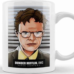 Baskı Dükkanı Dwight Schrute Dunder Mifflin Kupa Bardak