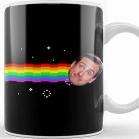 Baskı Dükkanı Dwight Schrute Michael Scott Nyan Cat Office Us Kupa Bardak