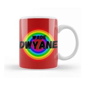 Baskı Dükkanı Dwyane Wade Basketball Gifts Vintage Retro Rainbow Quotes For Boys And Ddad Kupa Bardak