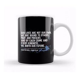 Baskı Dükkanı Dystopian Our Lives Are Not Our Own Quote Beyaz 330 ml Porselen Kupa Bardak