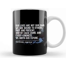 Baskı Dükkanı Dystopian Our Lives Are Not Our Own Quote Beyaz 330 ml Porselen Kupa Bardak