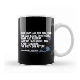 Baskı Dükkanı Dystopian Our Lives Are Not Our Own Quote Beyaz 330 ml Porselen Kupa Bardak