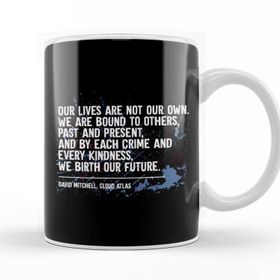 Baskı Dükkanı Dystopian Our Lives Are Not Our Own Quote Beyaz 330 ml Porselen Kupa Bardak
