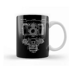 Baskı Dükkanı E Sauer Camera Patent Blueprints Contarex I Kupa Bardak